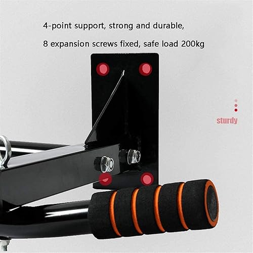 Miniatura 3 de Barras de dominadas para entrenamiento de fuerza, soportes de inmersión para entrenamiento de fuerza, barras de dominadas, barra horizontal montada