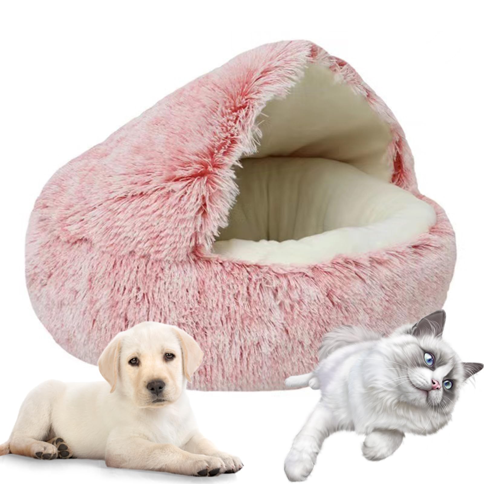 Amazon | ペット ベッド 犬 クッション ドーナツ もこもこ ふわふわ