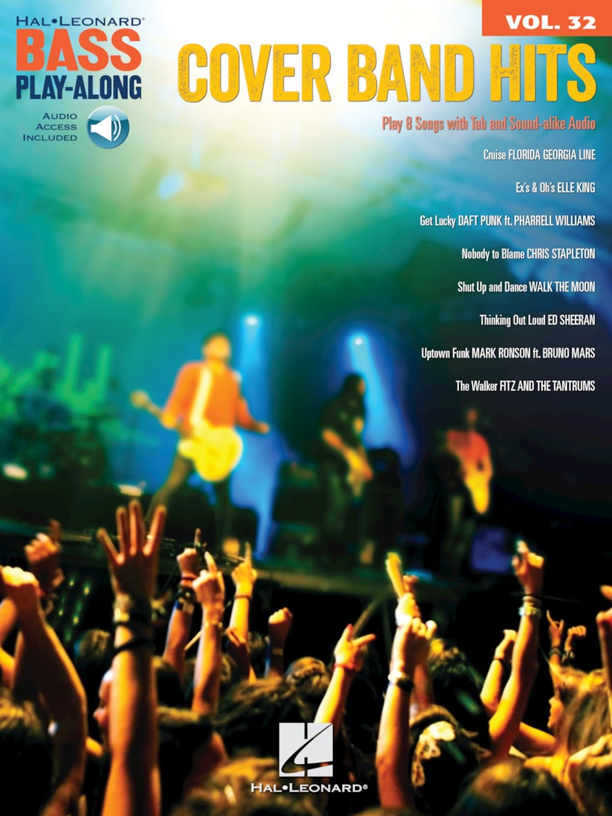 Cover Band Hits: Bass Play-Along Volume 32 (Hal Leonard Bass Play-Along) (Includes Online Access Code)
