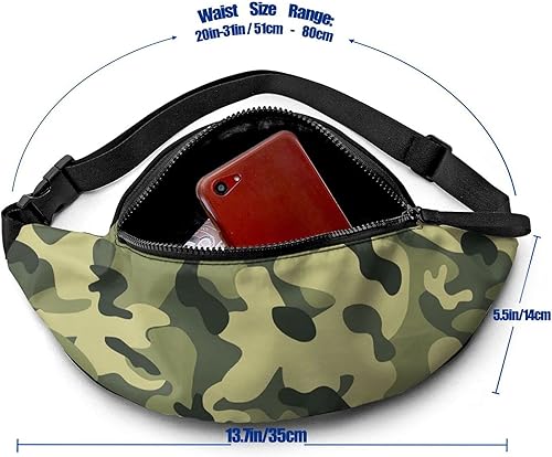 Miniatura 3 de SHUANGFEI Custom Fanny Pack for Men Women, Personalized Adjutable Belt Packs Add Your Own Image Waist Bag, Fannypack for Running, Travel, Hiking