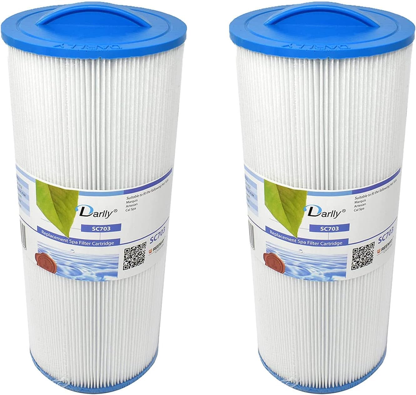 Darlly SC703 50351 Filter for Marquis Spas Compatible with Pleatco PPM50-SC Unicel 5CH-352 FC-0196 2 Pack