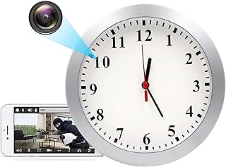 YILEFU 1080P HD Hidden Camera Wall Clock,Spy Camera Motion Detection Security for Home And Office Nanny Pet Cam Wall Clock,for Home Office Security
