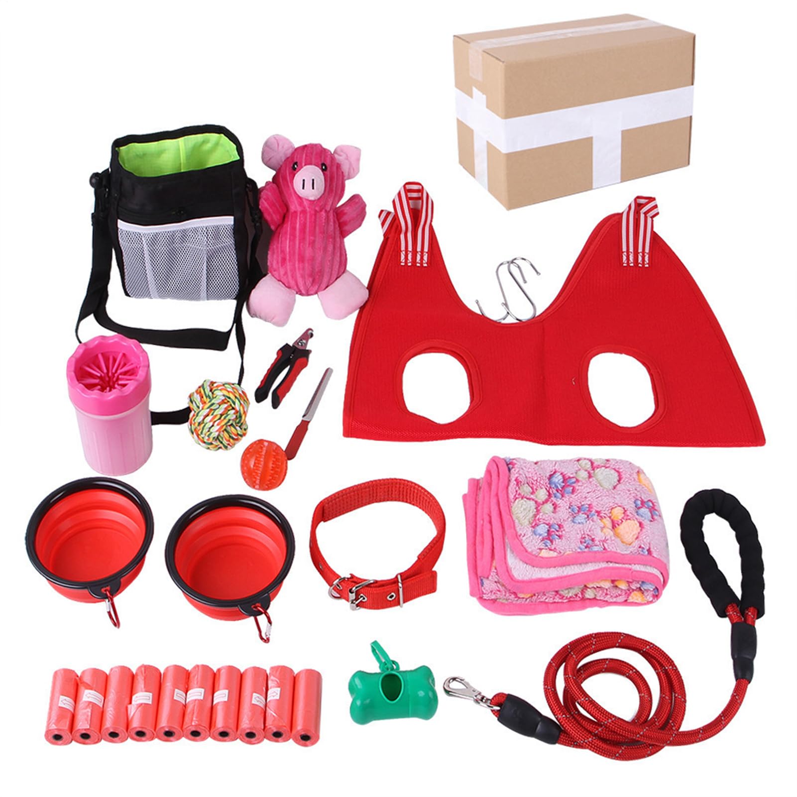 XIAOXIAOYU Kauspielzeug-Set für Welpen, Agility-Trainingsgerät für Hunde | multifunktionales Hundespielzeug | Robustes Spielzeug-Set, sicher für tägliche Hunde,