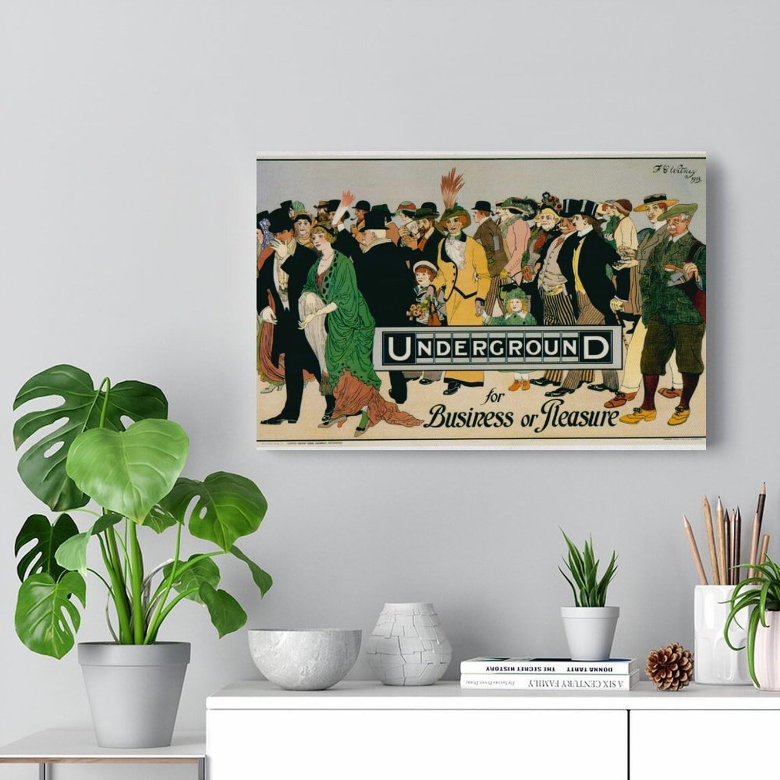 UNDERGROUND for Business Or Pleasure Poster Stampa su Tela Decorazione Pittura Soggiorno Arte Murale Camera Da Letto Pittura Pittura Moderna Home Boy Camera Stampa Pittura Ragazze Vacanze Wan