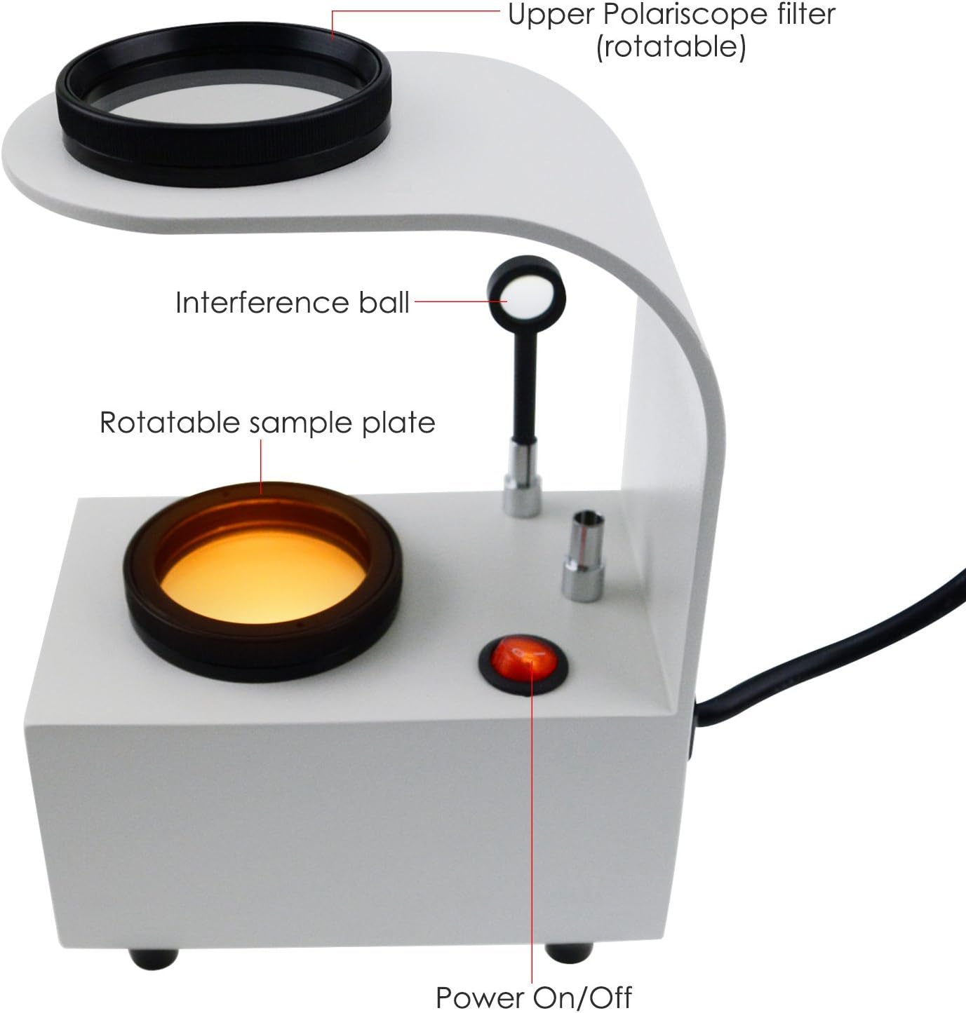 Blасk Frіdау Clеаrаnсе Bench Type Polariscope LED Light with Glass Rotatable Filters Moissanite ,Gemstone ,Amethyst ,Diamonds
