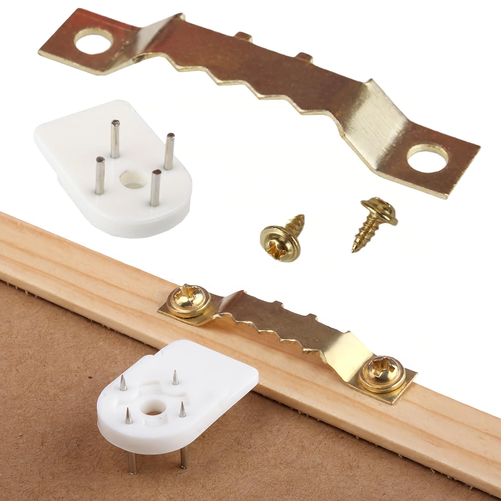 Primst 30 Pack Picture Hangers Kit with Screws, Sawtooth Hangers