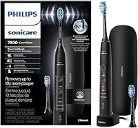 Philips Sonicare ExpertClean 7500 Black Electric Toothbrush - 10x Plaque Removal, Pressure Sensor, Travel Case HX9690/05