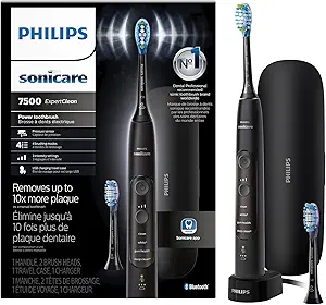 Philips Sonicare ExpertClean 7500 Black Rechargeable Electric Toothbrush