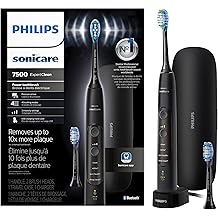 Philips Sonicare ExpertClean 7500 Black, Rechargeable Electric Power Toothbrush, HX9690/05
