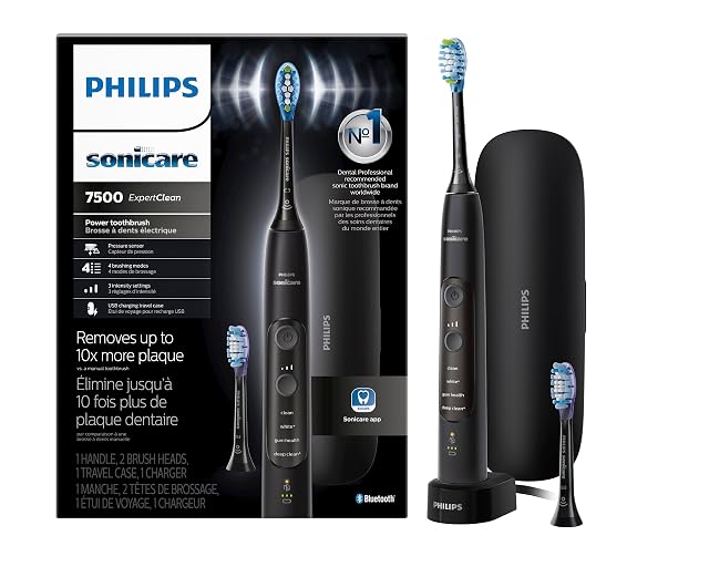 Philips Sonicare ExpertClean 7500 Black Rechargeable Electric Power Toothbrush HX9690 05