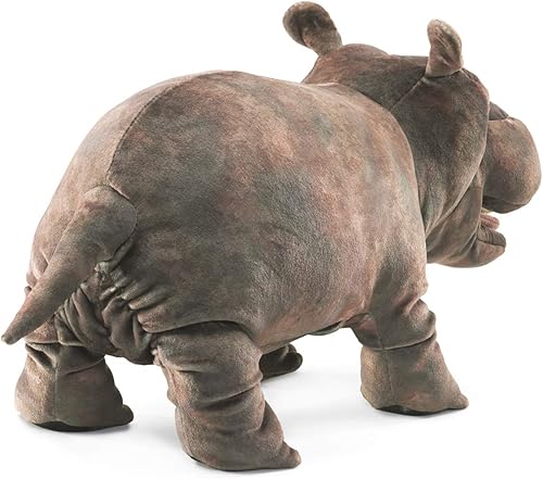Miniatura 2 de Folkmanis Marioneta de mano de hipopótamo bebé, gris