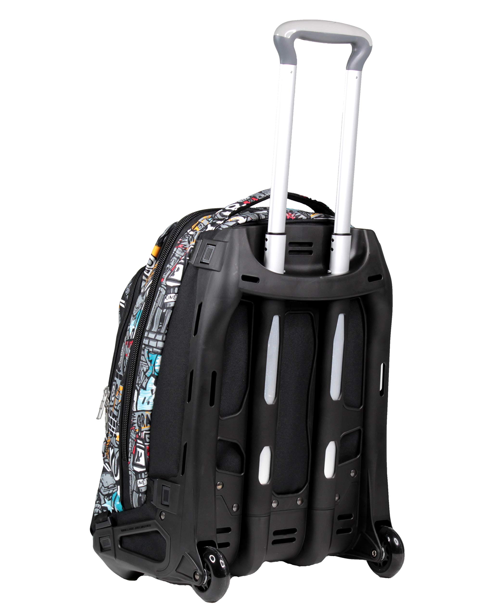Yub Trolley Scuola Sganciabile Tech, Nero, Triplo Uso, Zaino Con Carrello Sganciabile, Tasca Con Organizer, Maxi Capienza, Zaini & Trolley, Scuola & Tempo libero, Bambini e Ragazzi