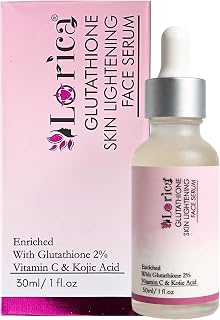 Lorica GLUTATHIONE Skin Whitening Face Serum for Glowing and Radiant Skin for All Skin Types | Amazing Light Weight |Hyalu... Price In India