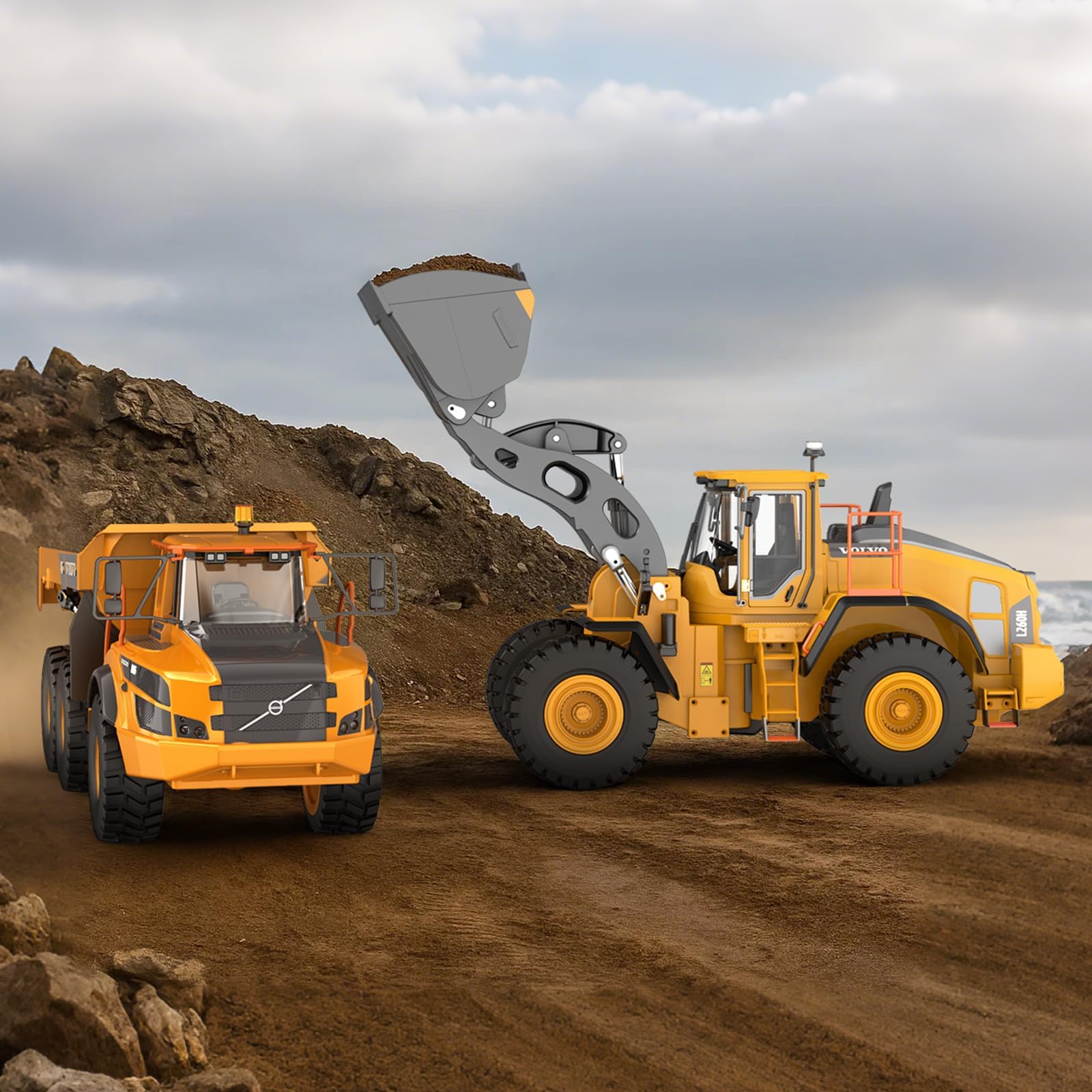 DOUBLE E Hobby Volvo L260H Remote Control Wheel Loader - 1:16