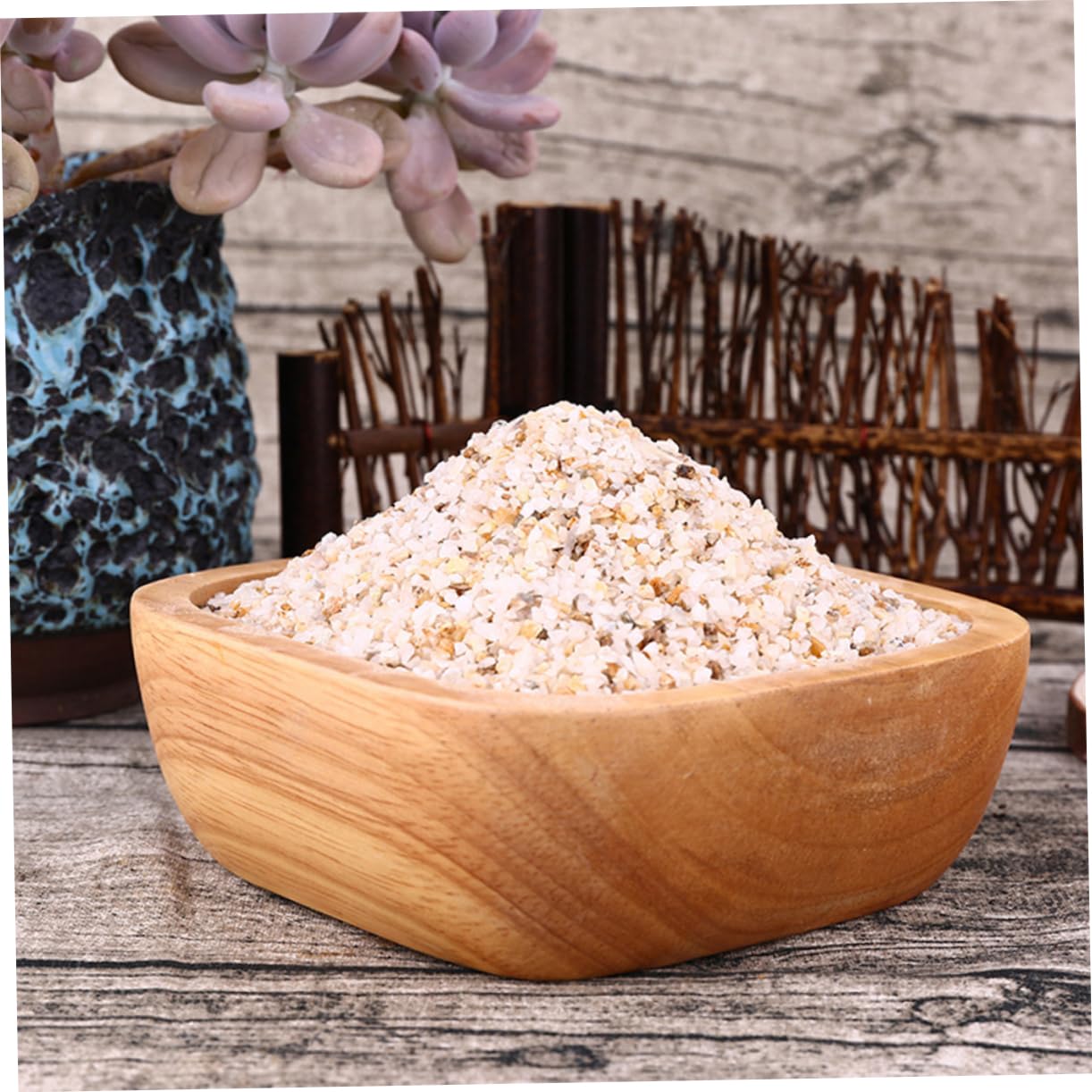 Alipis Sabbia Naturale di Arenaria 1 kg per Decorazione Acquario e Paesaggio Vaso, Substrato Decorativo per Fondo di Pesci e Fioriere