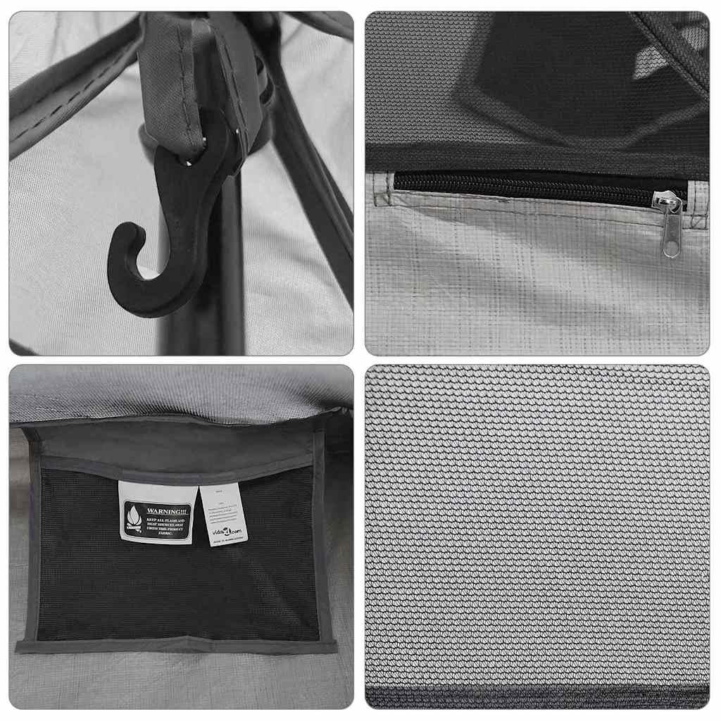 Tente Intérieure avec Toit Noir 240x160x133 cm avec Filet Jardin | Tente Dôme Facile à Installer pour Camping, Pique-Nique, Randonnée, Randonnée, Trekking, Extérieur