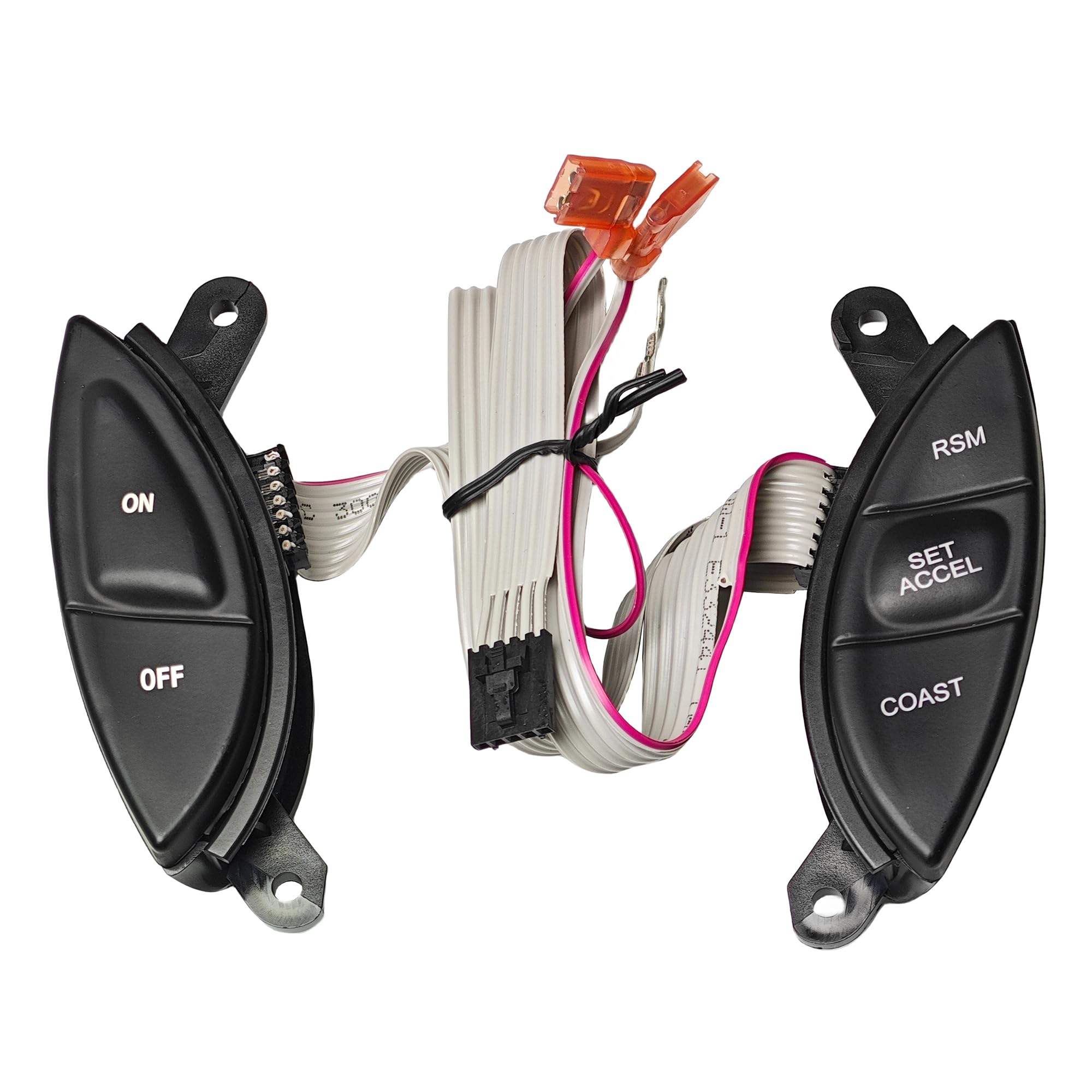 Steering Wheel Cruise Control Switch Button kit SW-5928 Compatible with Ford F150 Ranger Explorer Mercury Mountaineer Mazda B3000 Replaces F87Z-9C888-BB F87A-9D809-BA