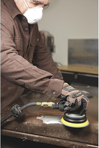 Miniatura 9 de Klutch Lijadora neumática orbital de aire - 5 pulgadas de diámetro 1.6 CFM, 10,000 RPM