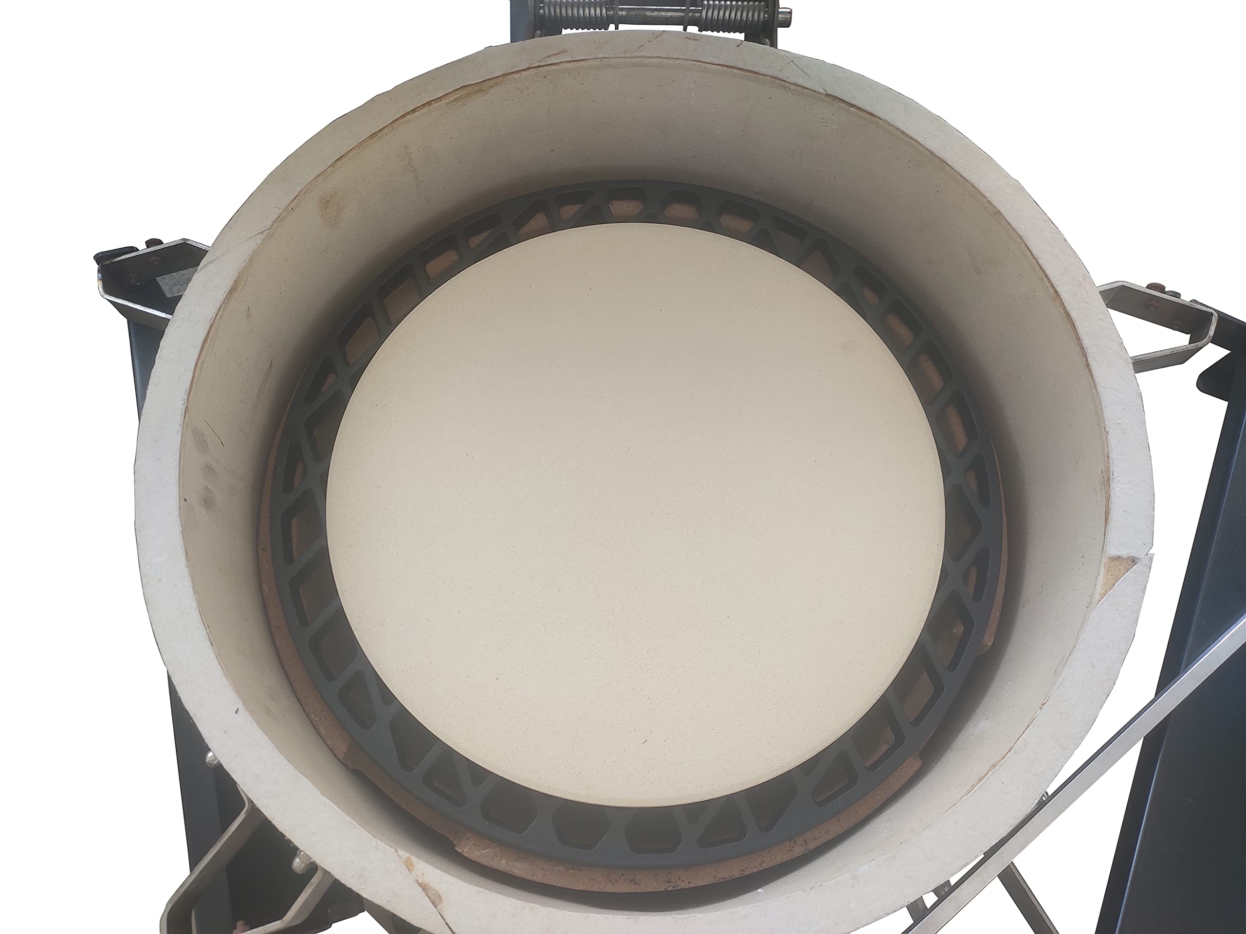 Pierre à pizza XL en cordiérite, Ø 38 cm, 2 cm d'épaisseur – jusqu'à 2 x plus épaisse que la concurrence – Pour barbecue, four et barbecue – Température constante pour une meilleure pizza