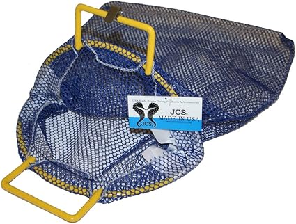 Amazon Com Jcs Large Plastic Coated Galvanized Wire Handle Mesh Catch Bag Approx 24inch X 28inch Blue Sports Outdoors