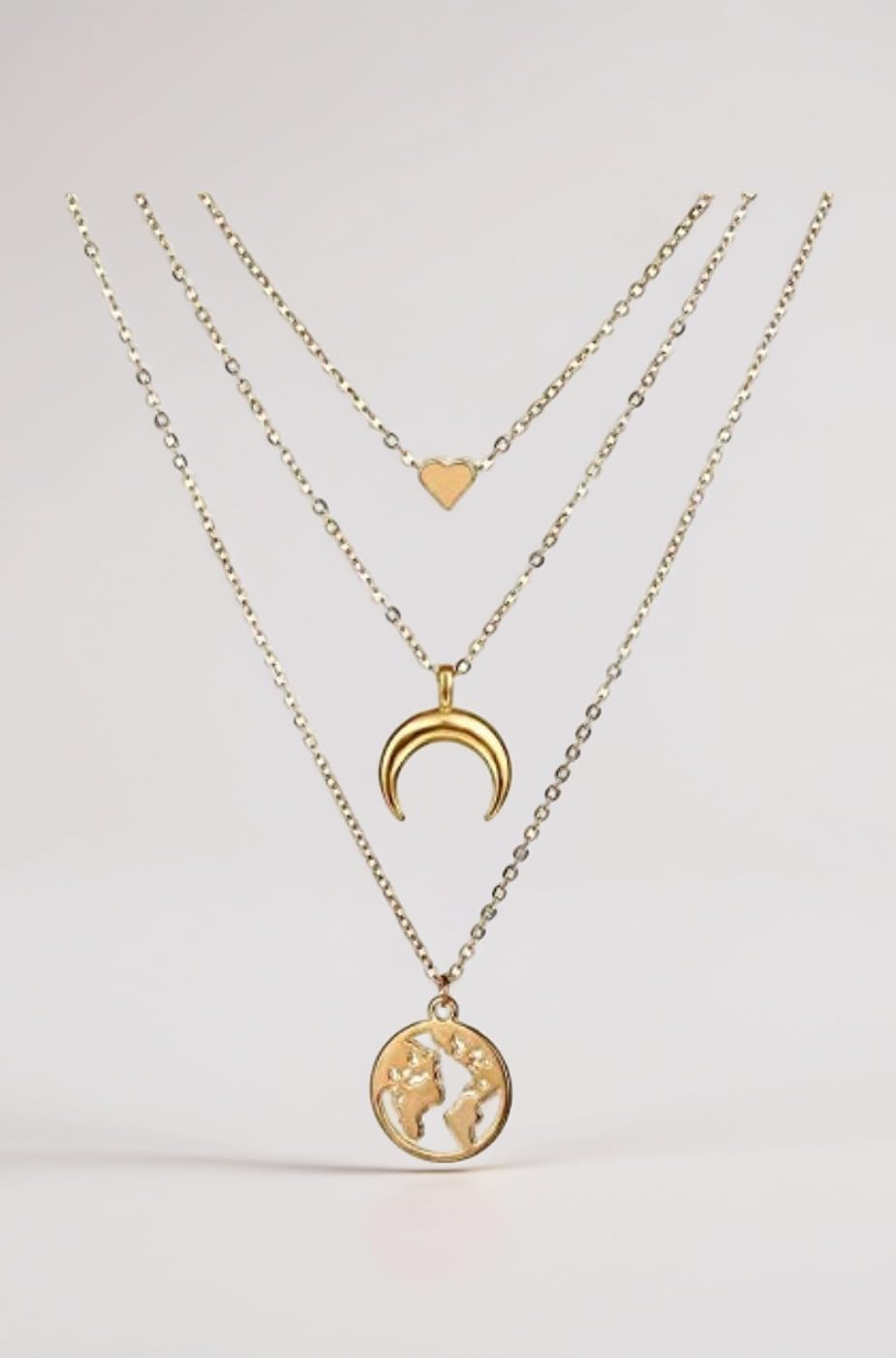 Jewellery for women Gold Plated Pendant Necklace Chain for Women & Girls