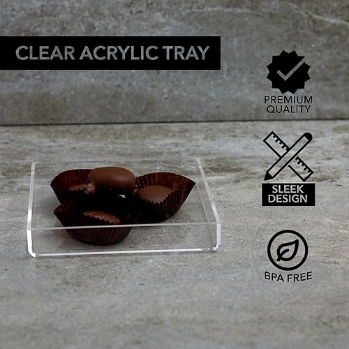 Miniatura 6 de Mirart Bandeja acrílica 10 x 10 (paquete de 3)