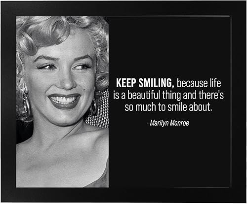 Miniatura 6 de Life Is A Beautiful Thing - Impresión inspiradora de arte de pared con citas de Marilyn Monroe, decoración de pared motivacional para decoración del