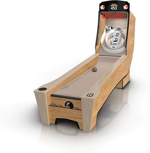 Skee-Ball Juego de máquina de mesa arcade para sala de recreación en el sótano del hogar, diversión clásica nostálgica premium y nostálgica de rollo