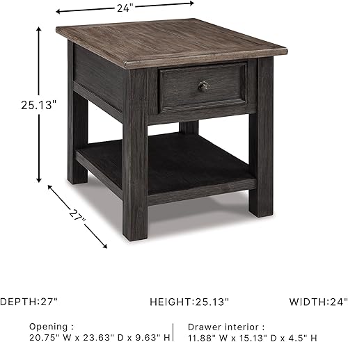 Miniatura 3 de Signature Design by Ashley Tyler Creek - Mesa auxiliar para silla
