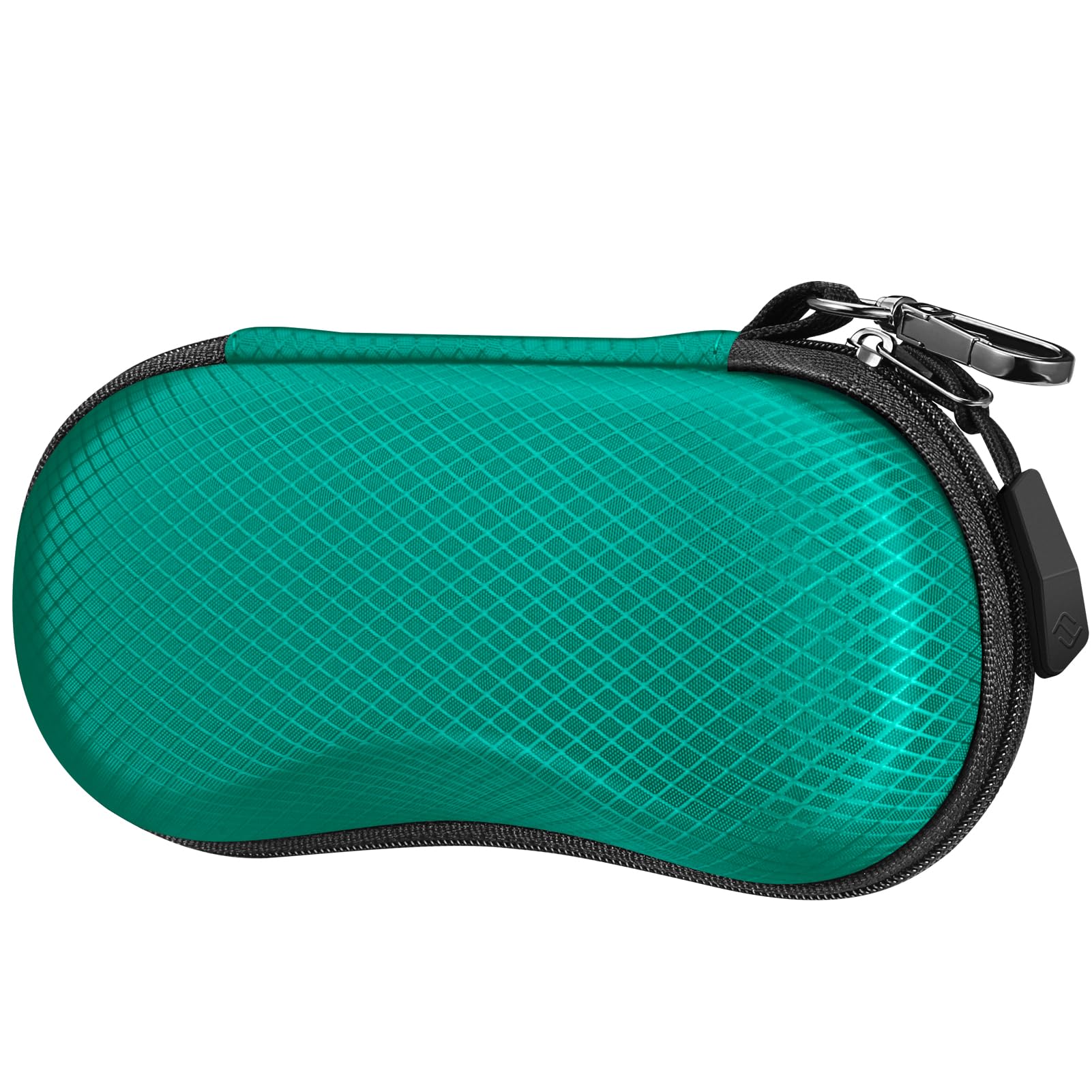 FINTIE Brillenetui Sonnenbrille, EVA Kratzfeste Sonnenbrillen Etui Hardcase mit Karabiner Groß Brillen Etui für Damen Herren Outdoor Sportbrille Fahrradbrille