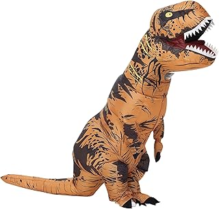 Inflatable Dinosaur Costume for Kids/Teens,Halloween Costumes T Rex Blow Up Costumes for Boys Girls,Cosplay