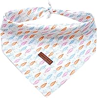 Vista 12 de Lionheart Glory Bandana para perro, bufanda azul para perro, estampado de cerveza, ajustable para perros pequeños a grandes