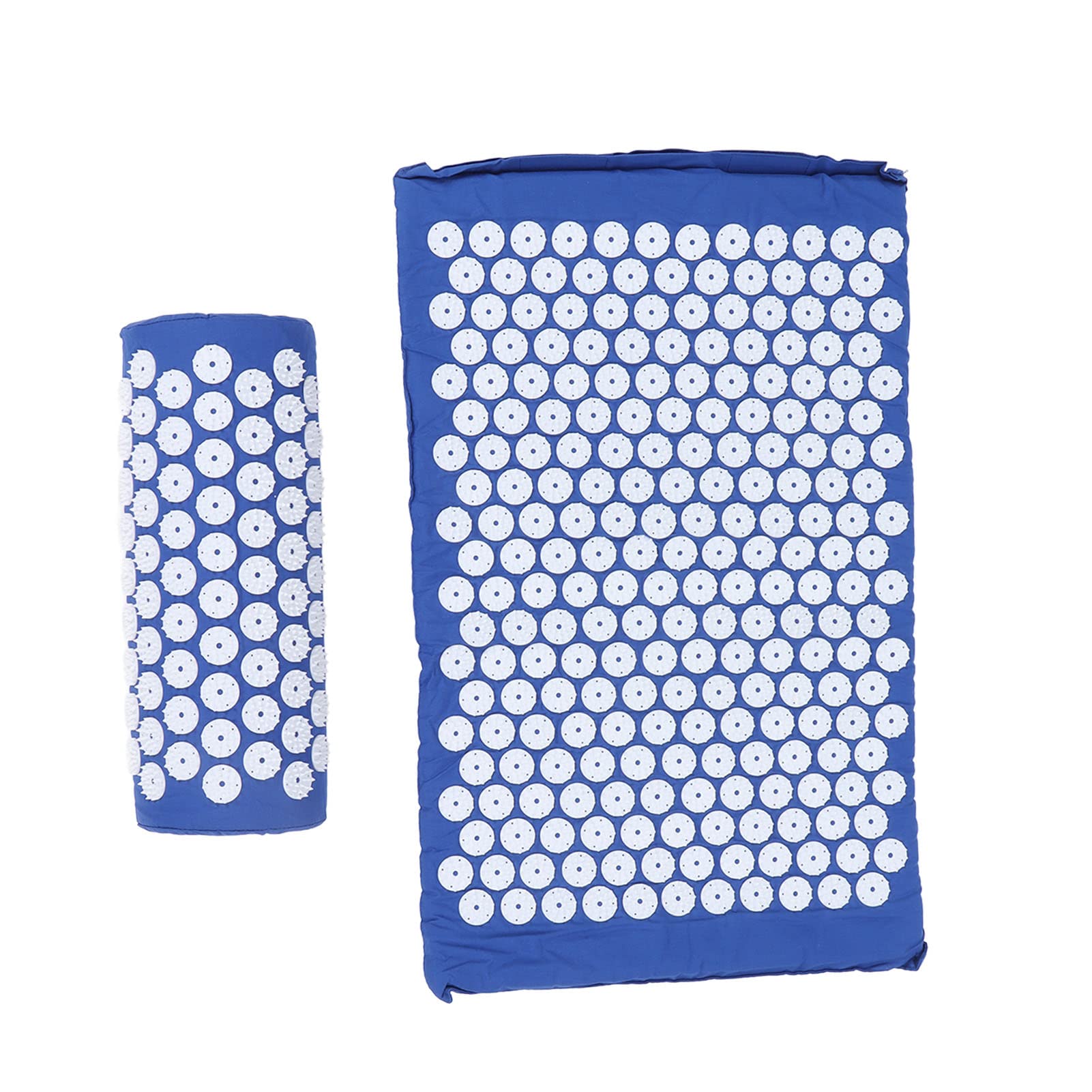 Tapis D'acupression, Tapis De Massage, Ensemble D'oreillers Pour Yoga Assis, Massage Relaxant les Muscles, Réduit le Cou, le Dos, les épaules, Soulage le Stress, Coussin D'acupression(bleu)