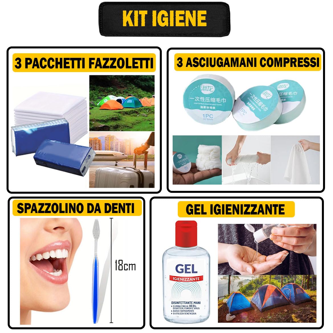 Kit di Sopravvivenza Avanzato - Zaino di Emergenza con Accessori Outdoor (Z2standard)
