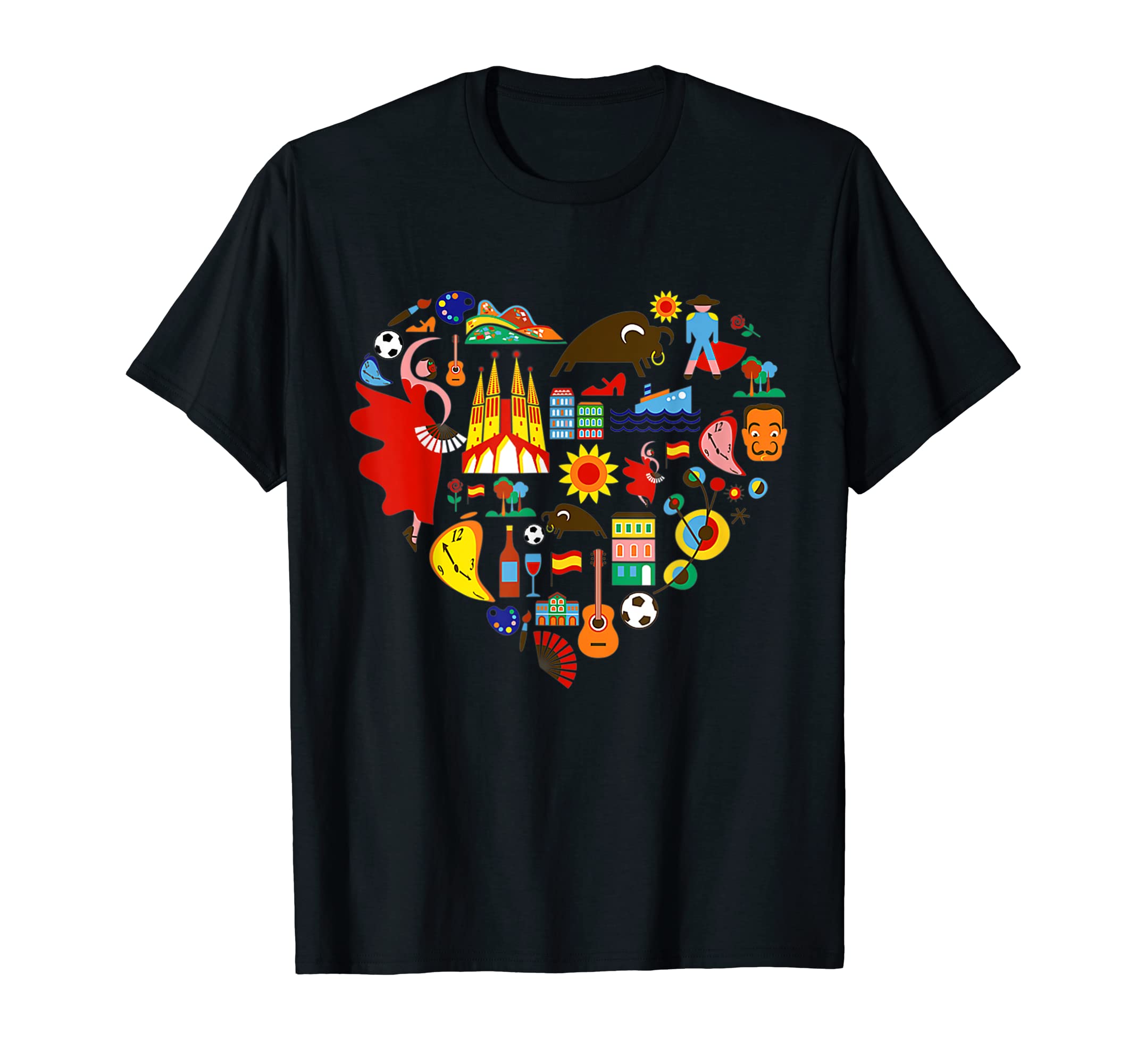Ann Arbor T-shirt Co. StoreI LOVE SPAIN | Cute Spanish Pride, Madrid Barcelona T-Shirt