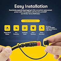 Vista 4 de Cable de alimentación/datos actualizado 010-12199-04 compatible con Garmin EchoMAP y Striker Series Fishfinder, cable de alimentación de 6 pies