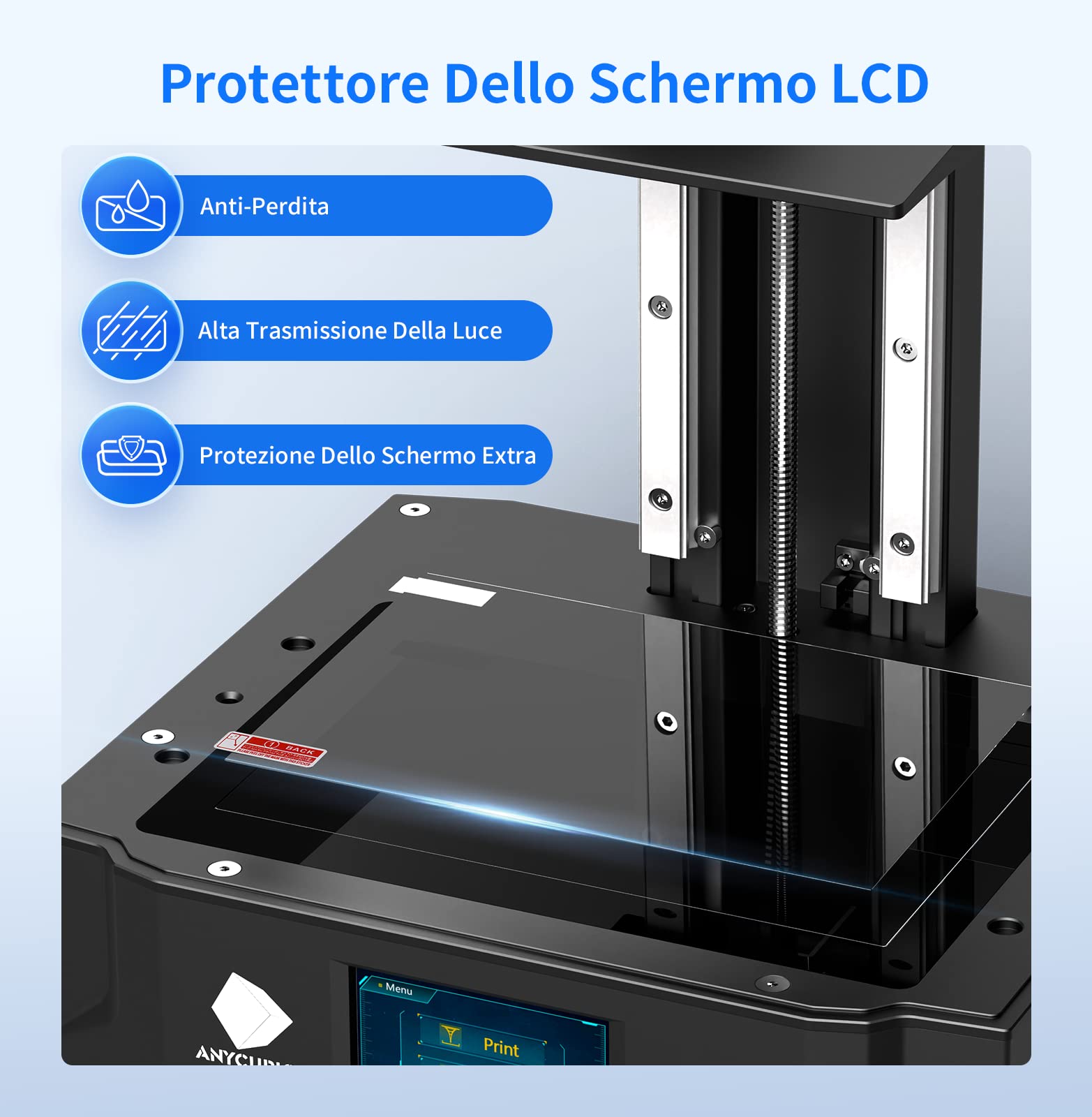 Anycubic Photon Mono X 6Ks Stampante 3D a resina, Schermo Monochrome LCD 6K da 9,1 pollici, Con Matrice LighTurbo Matrix Aggiornata, Grande Volume di Stampa di 195x 122x 200mm