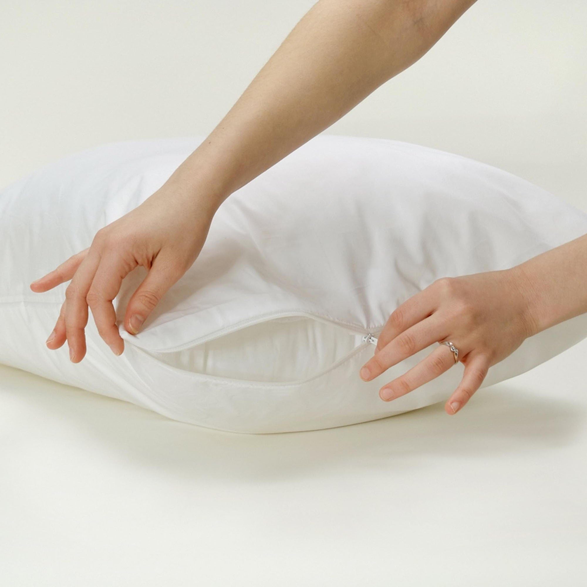 Anti-Allergy Zipped Mattress, Duvet, Pillow Protectors Fully Encased Non-Quilted (Duvet Protector Double)