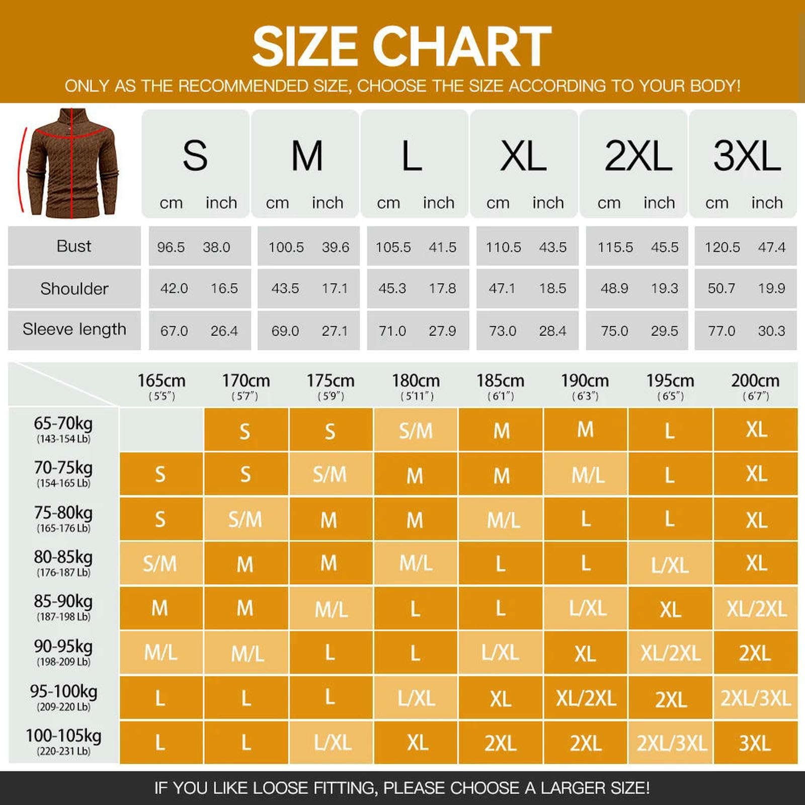 Suéter para Hombre Suéter De Invierno para Hombre, De Manga Larga, Holgado, Informal, De Color Sólido Y Grueso.-Amarillo-L