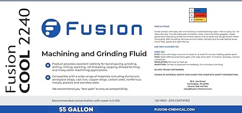 Miniatura 16 de Fluido de corte de aceite de corte de metal para talleres de maquinaria Fusion Cool 2240 Refrigerante de uso general y operaciones de taller