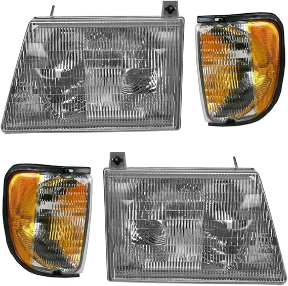 RV Parts & Accessories Exterior Lighting Left & Right Replacement Front Headlights with Bulbs