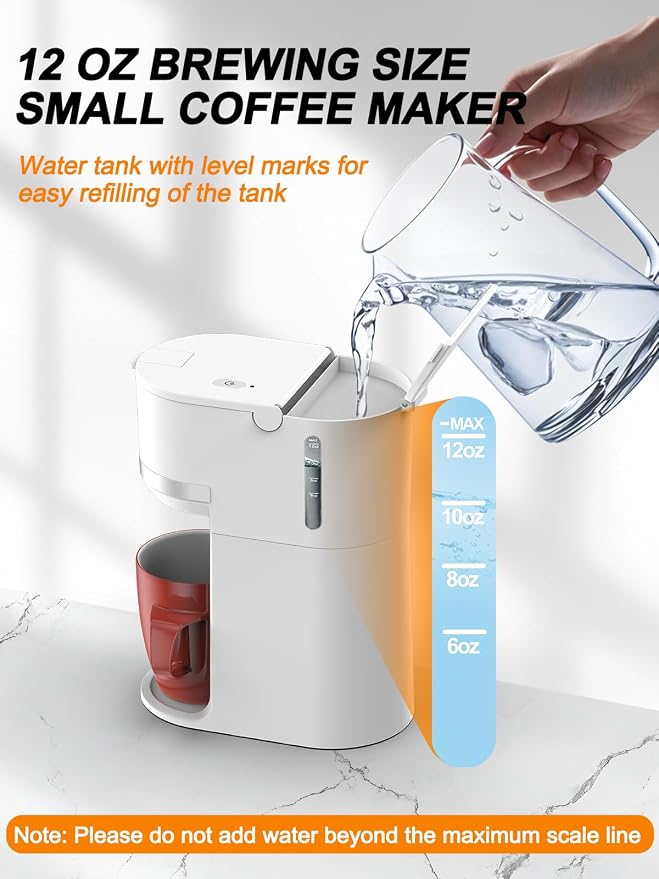 Cafetera Monodosis para Cápsulas y Café Molido, Capacidad 6-12 Onzas miniatura 5