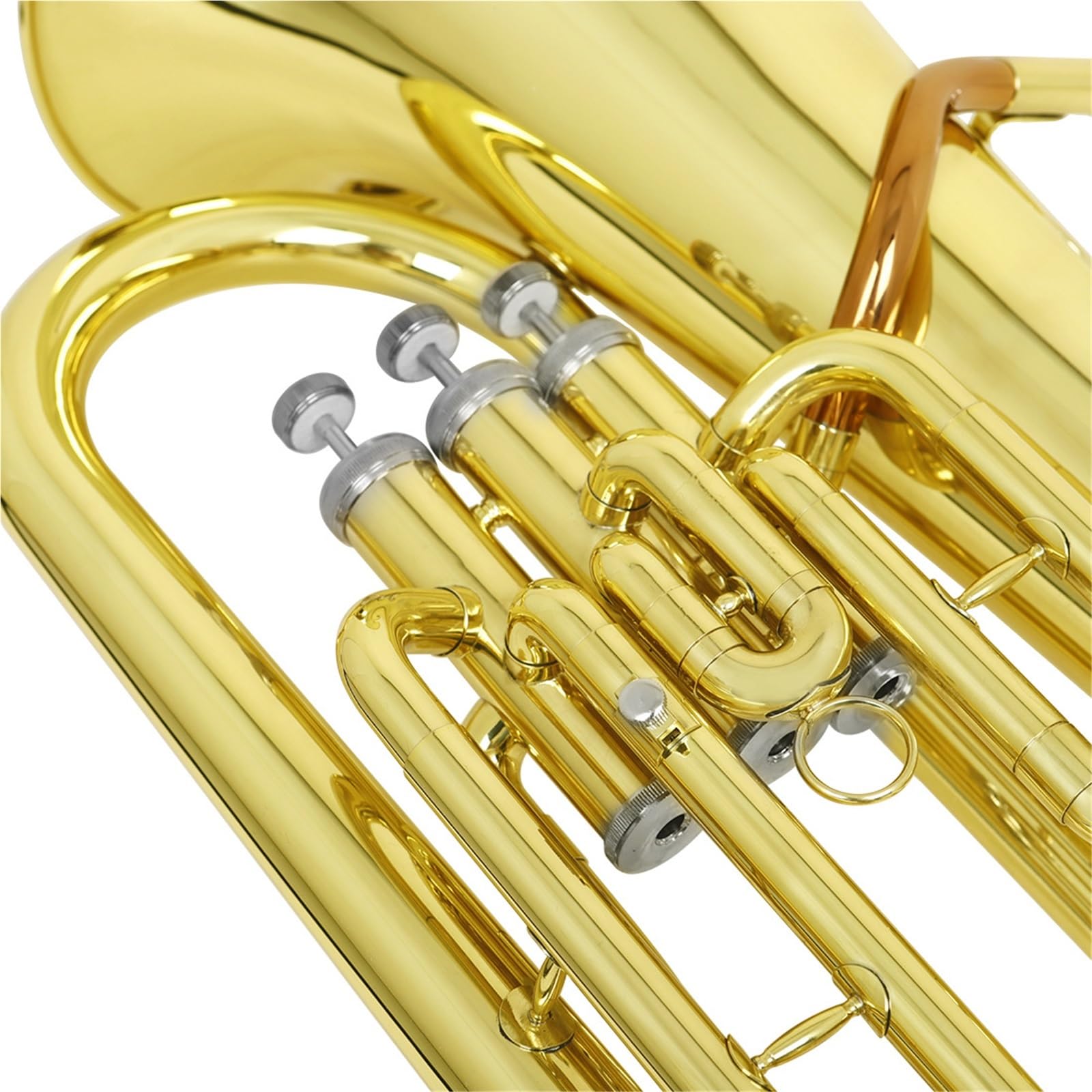 Eufonium Euphonium Bb Tone Mosiężne Trzy Zawory Profesjonalne Instrumenty Muzyczne Dla Początkujących