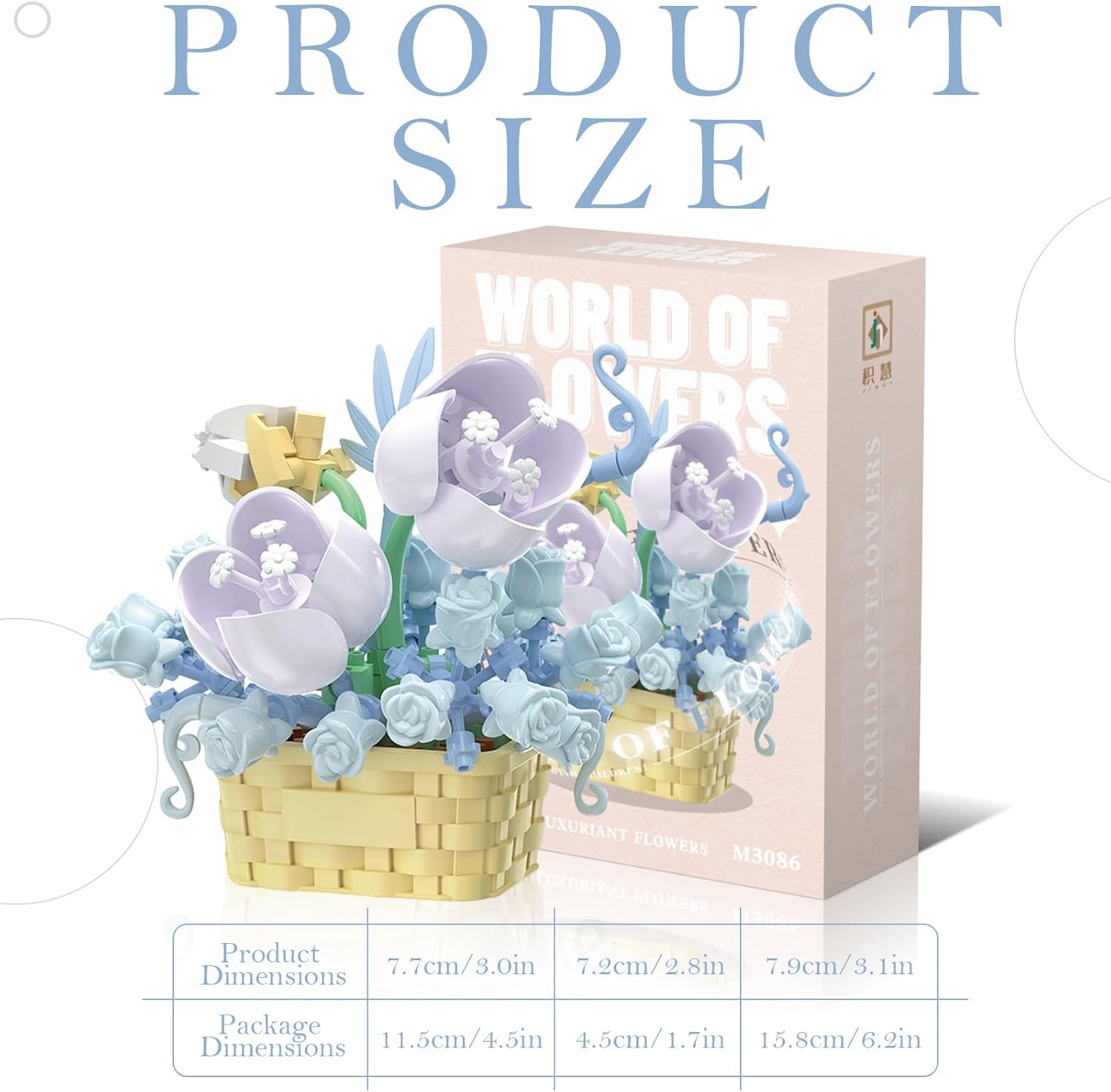 Mini Flowers Building Block Set, Mini Building Blocks, Flower Building Set, Building Block Flowerpot, Mini Bricks Building Sets, Party Favors for Kids Above 10 Years Old(Narcissus 166pcs)