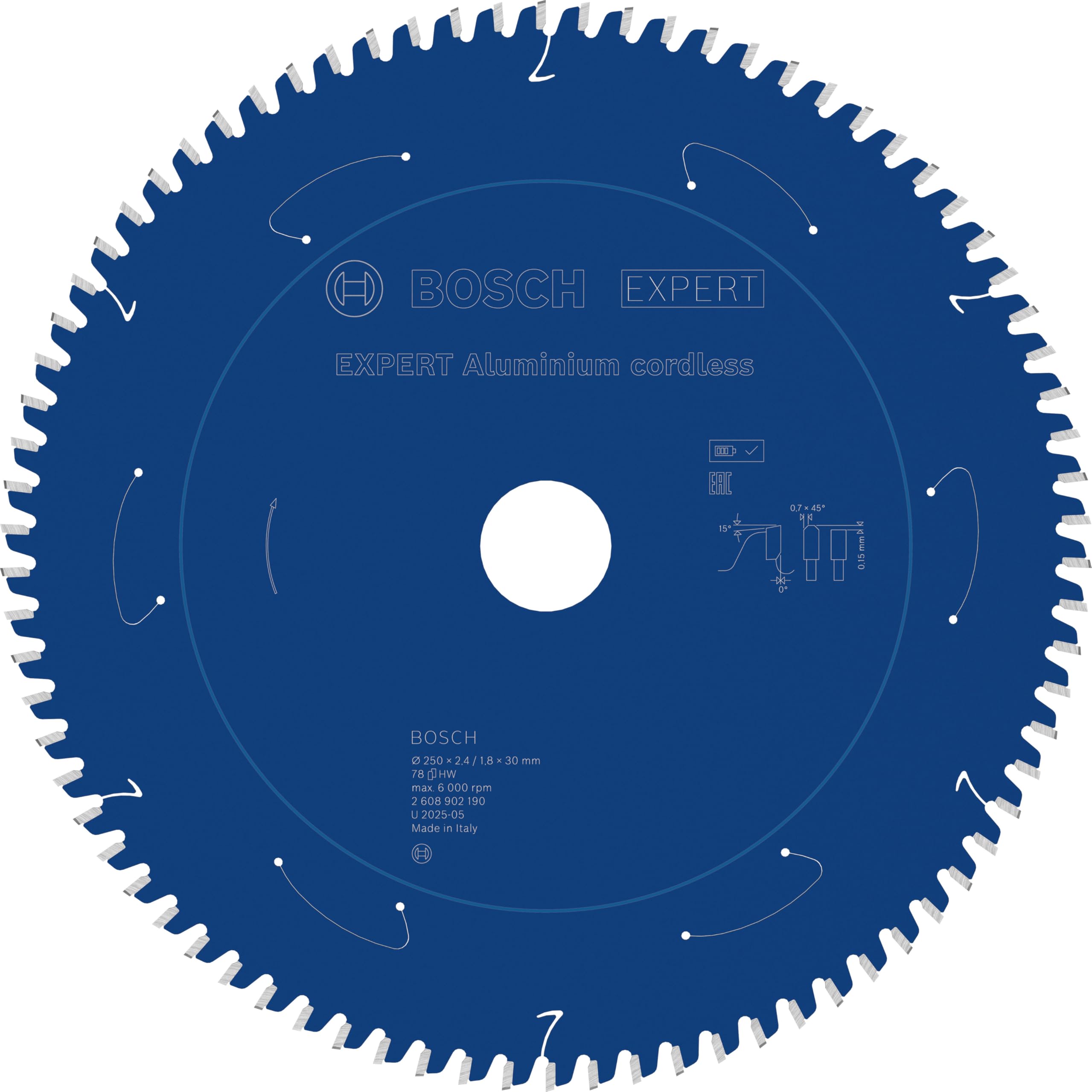 Bosch 1x EXPERT Aluminium Cordless Circ Saw