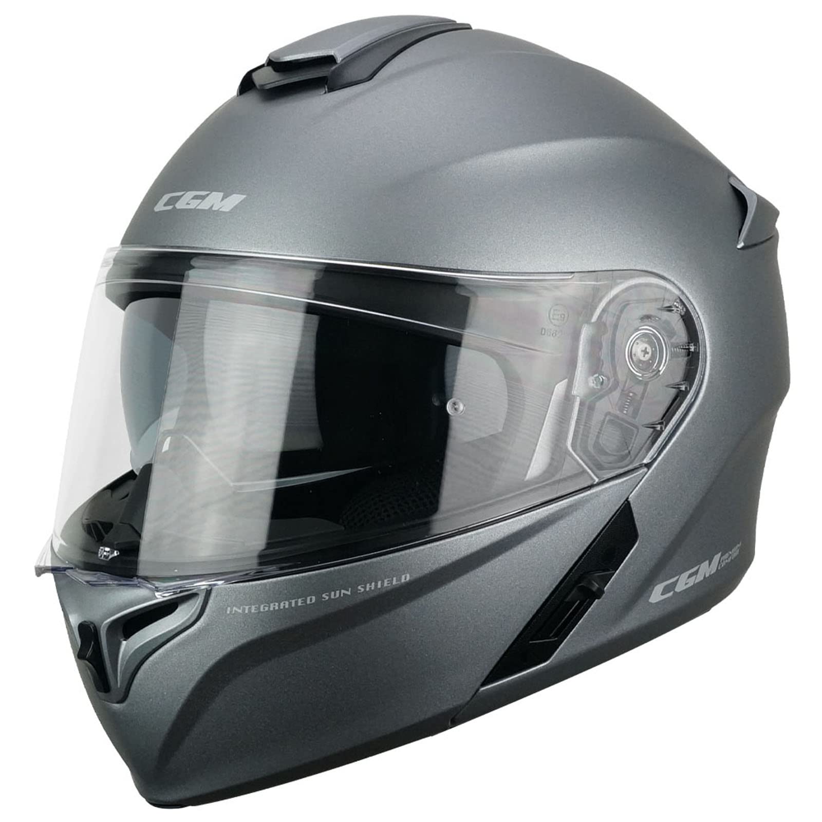 508A-ALV-10 tytan matowy (M) kask szczękowy (Berlin Pinlock), spodenki wewnętrzne, bardzo szary przydymiony