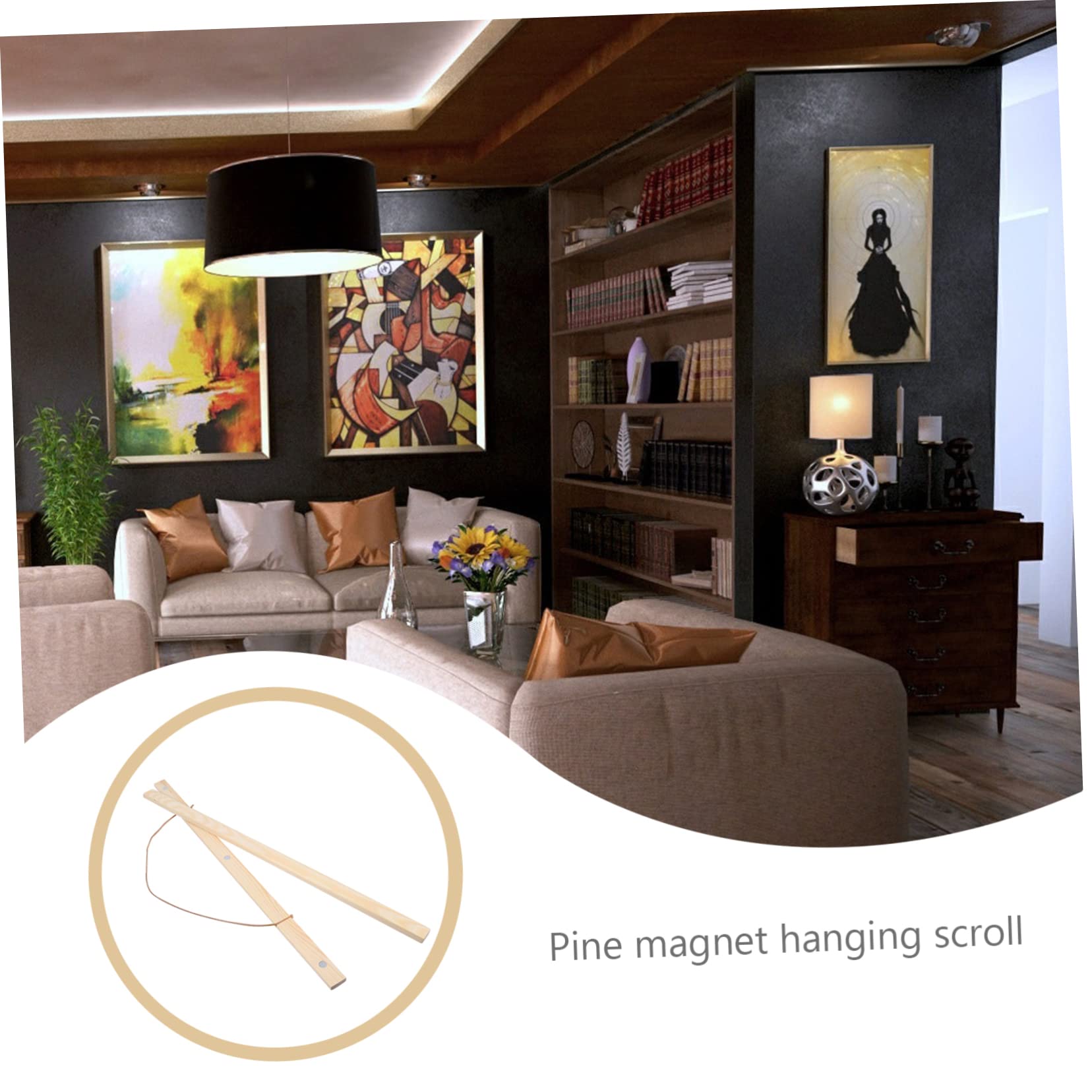 STOBAZA 2stücke Magnetischer Plakat Hänger Aufhängen Von Kunstwerken Wanddeko Für Schlafzimmer Und Büro