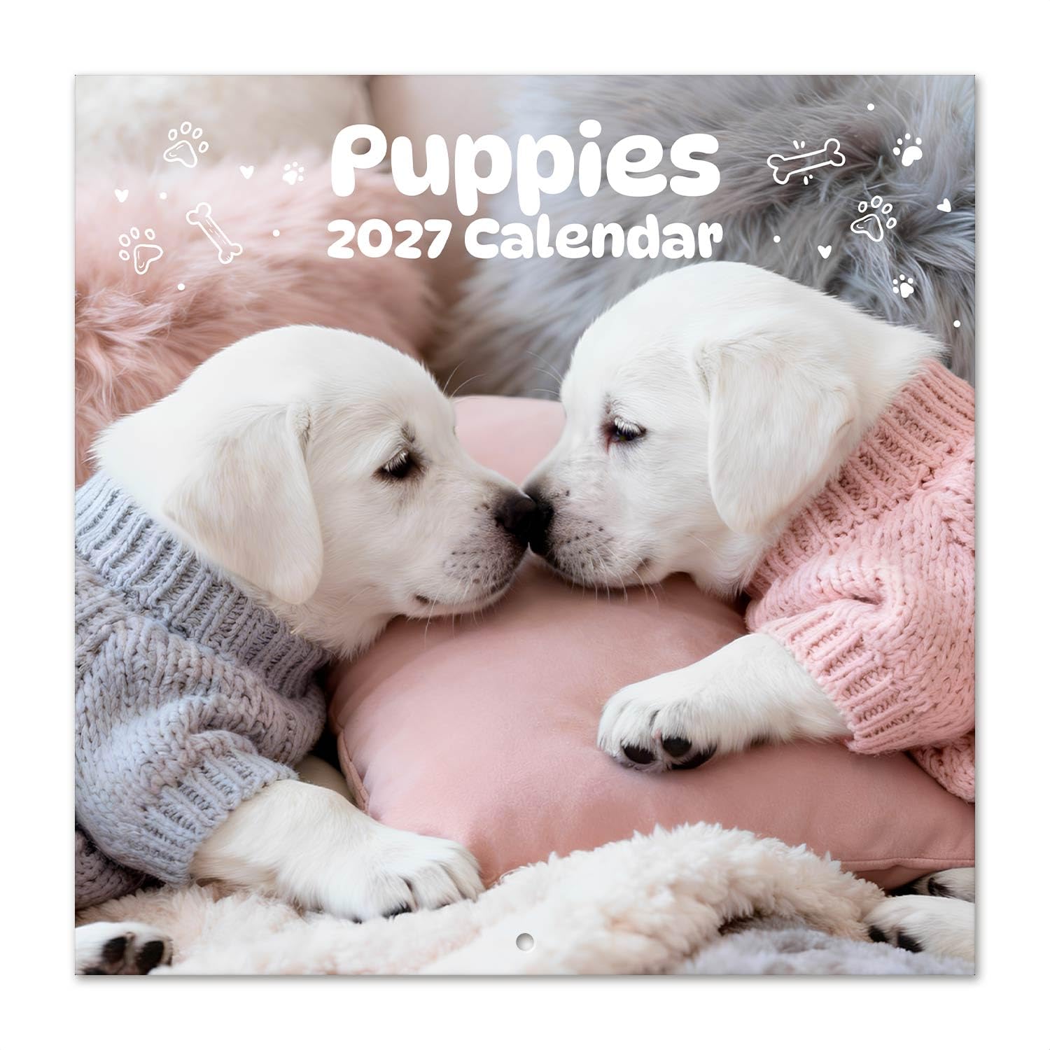 Grupo Erik Puppies Wall Calendar 2027 UK - Dog Gifts, Cute Puppy Gifts
