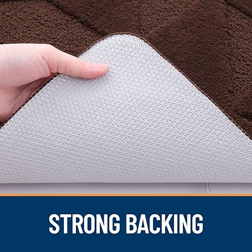 Miniatura 6 de OLANLY Tapete para puerta, para interiores y exteriores, antideslizante, absorbente, resistente a la suciedad, tapete de entrada interior de perfil