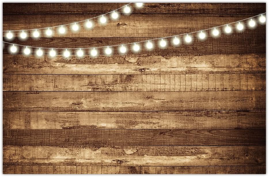 DB Party Studio Paper Table Placemats 25 Pack Rustic Country Barnwood Disposable Dining Place Mats Summer July 4th Barbeque BBQ Cookout Birthday Retirement Parties Tableware Supplies Decor 17" x 11"